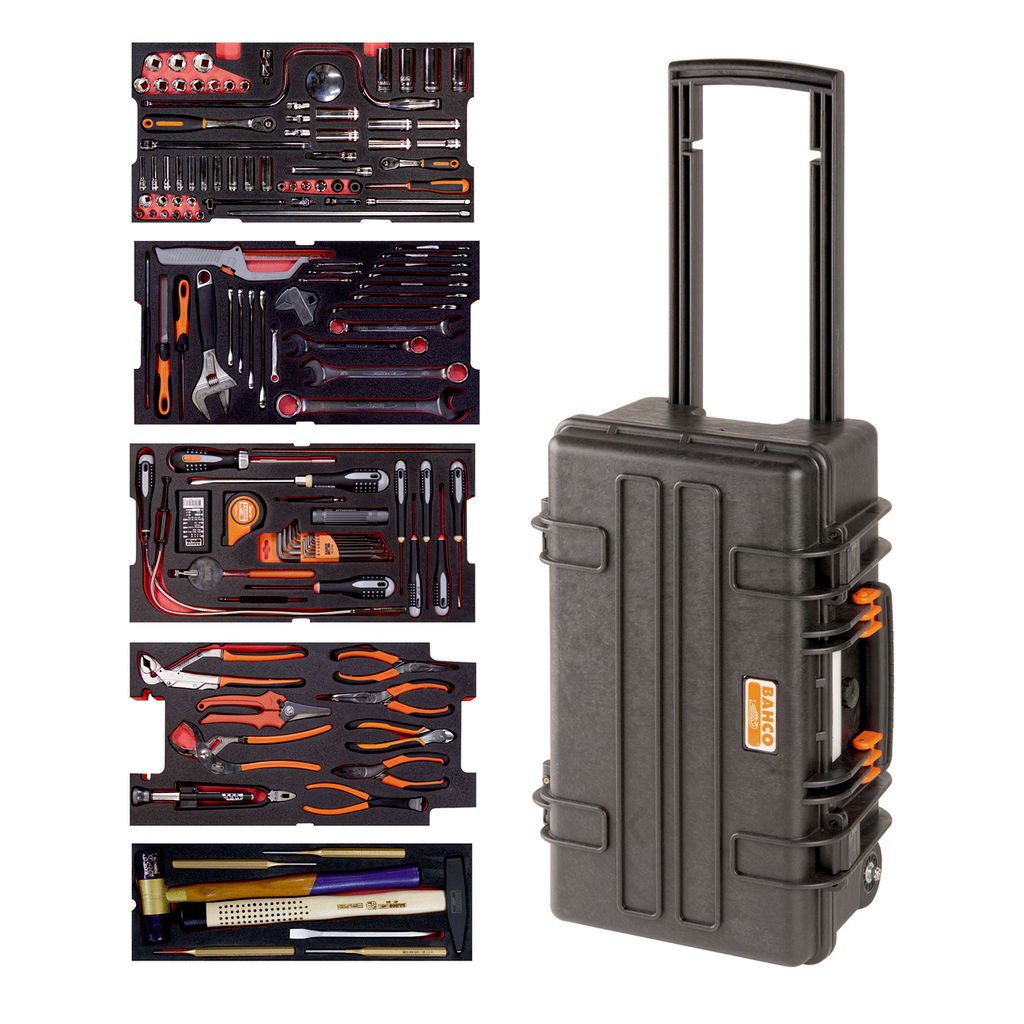 BAHCO 4750RCHDW01FF2 Heavy Duty Rigid Case Aviation Toolkit - 159 Pcs (BAHCO Tools) - Premium Toolkit from BAHCO - Shop now at Yew Aik.