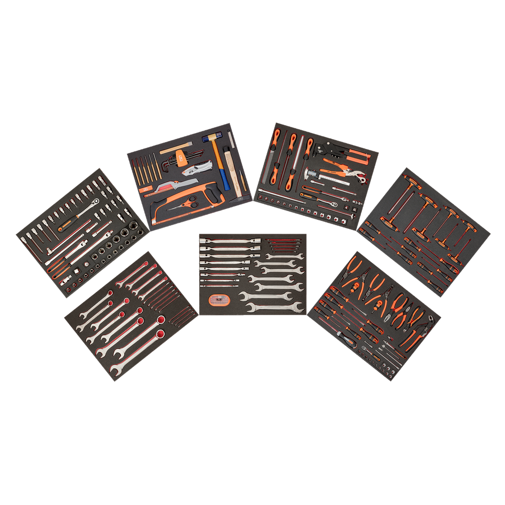 BAHCO FF1ASET-MRO2 MRO 7 Foam Toolkit - 256 Pcs (BAHCO Tools) - Premium Toolkit from BAHCO - Shop now at Yew Aik.