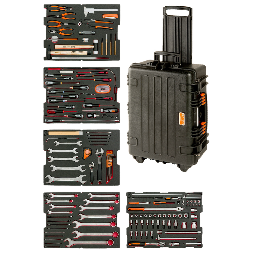 BAHCO 4750RCHDW02FF2 Heavy Duty Rigid Case Windpower Toolkit - 167 Pcs (BAHCO Tools) - Premium Toolkit from BAHCO - Shop now at Yew Aik.