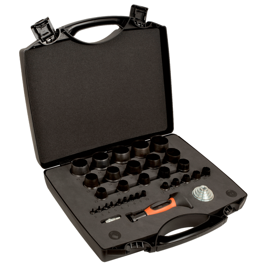 BAHCO 400.002.050 Interchangeable Wad Punch Set - 32 Pcs/ Plastic Case (BAHCO Tools) - Premium Punches from BAHCO - Shop now at Yew Aik.