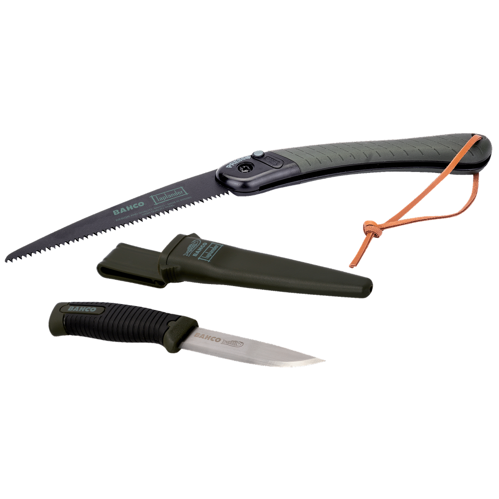 BAHCO LAP-KNIFE Foldable Saw and Knife Laplander Set with Dual-Component Handle (BAHCO Tools) - Premium Pruning Saw from BAHCO - Shop now at Yew Aik.