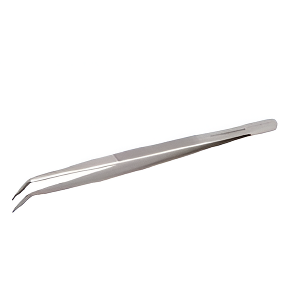 BAHCO TL 124-SA General Purpose Stainless Steel Anti- Magnetic Tweezers with Serrated Double- Bent Tips (BAHCO Tools) - Premium Tweezers from BAHCO - Shop now at Yew Aik.