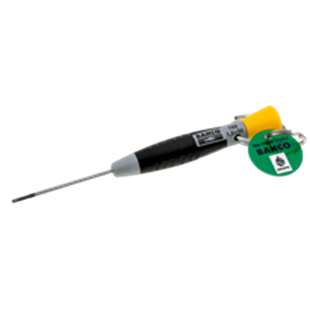 BAHCO TAH700 Slotted Screwdrivers with Precision Grip 0.18–0.8 mm with Stainless Steel Ring (BAHCO Tools) - Premium Screwdrivers from BAHCO - Shop now at Yew Aik.