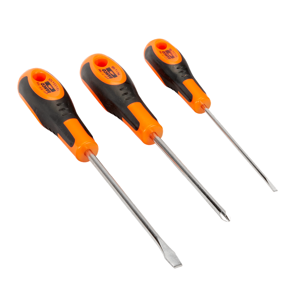 BAHCO 600-3 Phillips Screwdriver Set with Rubber Grip - 3 Pcs - Premium Phillips Screwdriver Set from BAHCO - Shop now at Yew Aik.