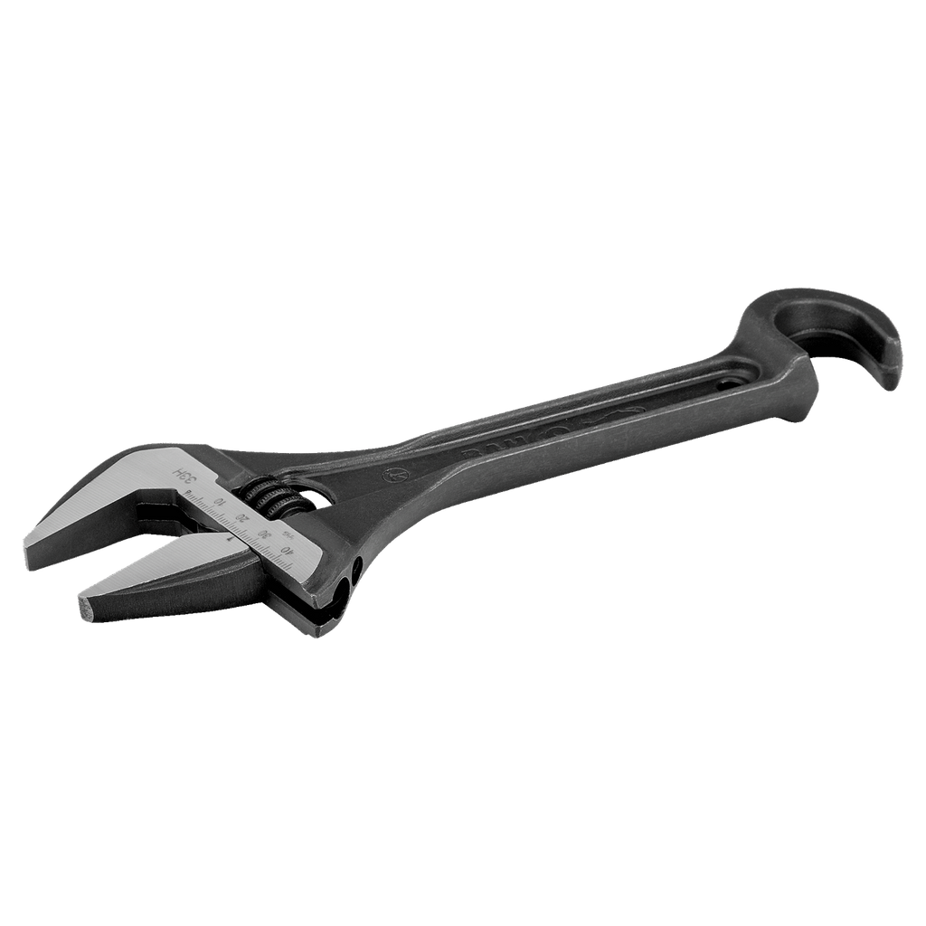 BAHCO 33H Adjustable Wrench With Hook And Phosphate Finish - Premium Adjustable Wrench from BAHCO - Shop now at Yew Aik.