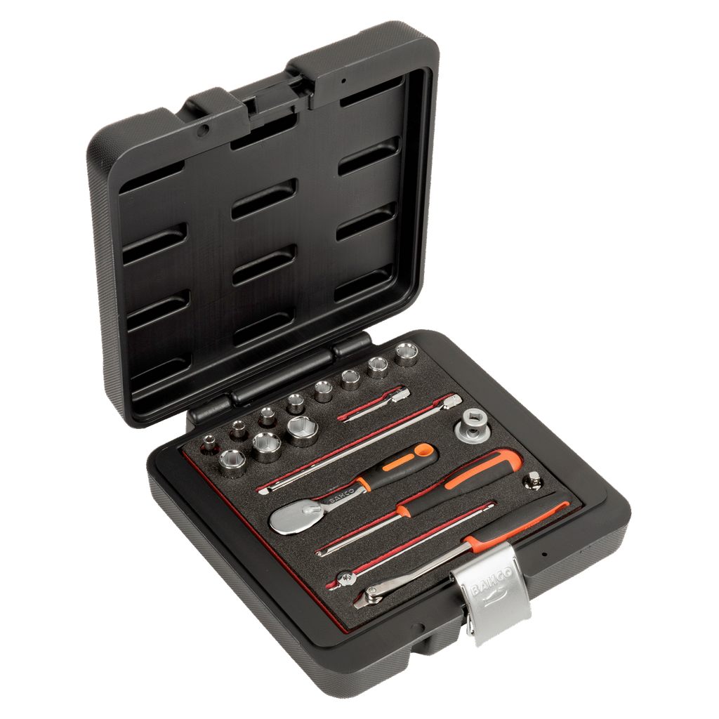BAHCO 6821NZ 1/4” SQUARE DRIVE SOCKET SET AND BREAKER BARS - Premium Socket Set from BAHCO - Shop now at Yew Aik.