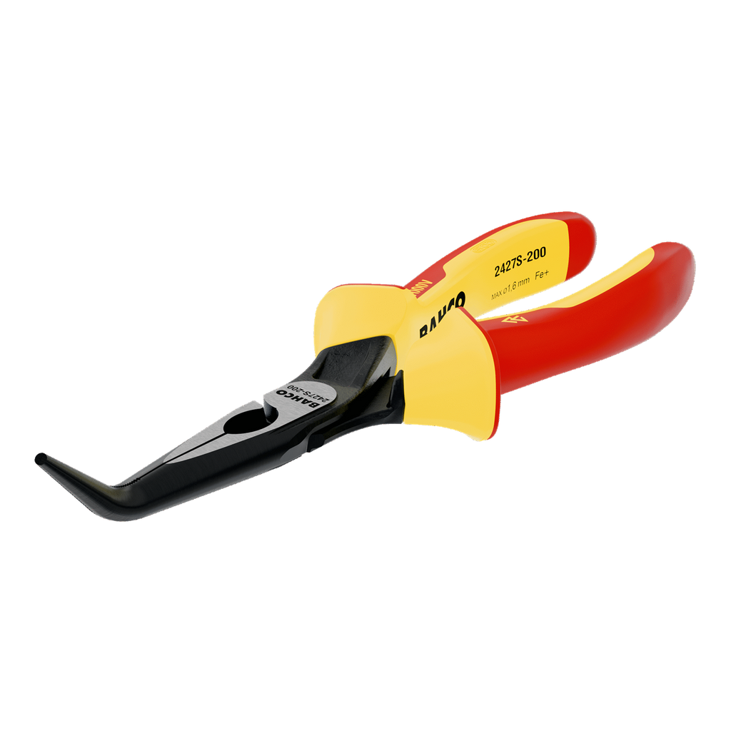 BAHCO 2427S Bent Tip Snipe Nose Plier 45° with Phosphate Finish - Premium Bent Tip Snipe Nose Plier from BAHCO - Shop now at Yew Aik.