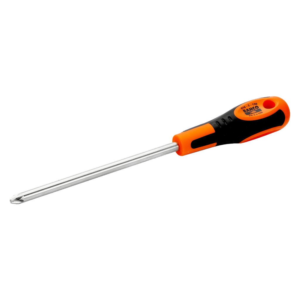 BAHCO 616 Pozidriv Screwdriver with Rubbered Grip (BAHCO Tools) - Premium Pozidriv Screwdriver from BAHCO - Shop now at Yew Aik.