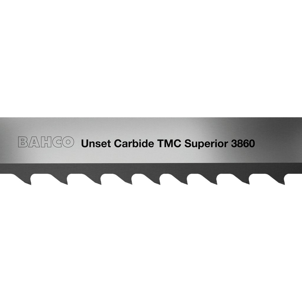 BAHCO 3860 Coated TMC Multi Chip Unset Carbide Bandsaw Blades - Premium Bandsaw Blade from BAHCO - Shop now at Yew Aik.
