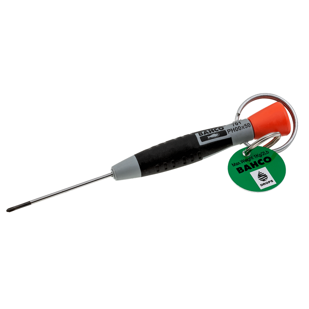 BAHCO TAH701 Phillips Screwdrivers with Precision Grip PH00-PH1 with Stainless Steel Ring (BAHCO Tools) - Premium Screwdrivers from BAHCO - Shop now at Yew Aik.