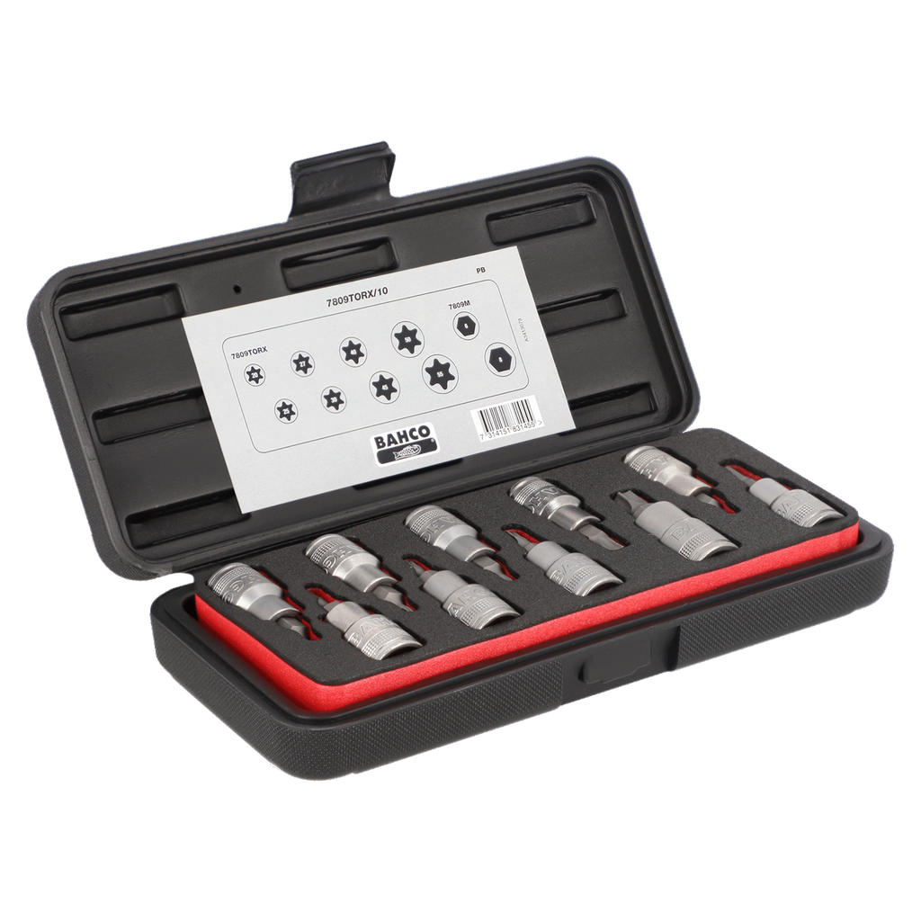 BAHCO 7809TORX/10 1/2" SQUARE DRIVE SOCKET DRIVER SET FOR TORX - Premium Socket Driver Set from BAHCO - Shop now at Yew Aik.