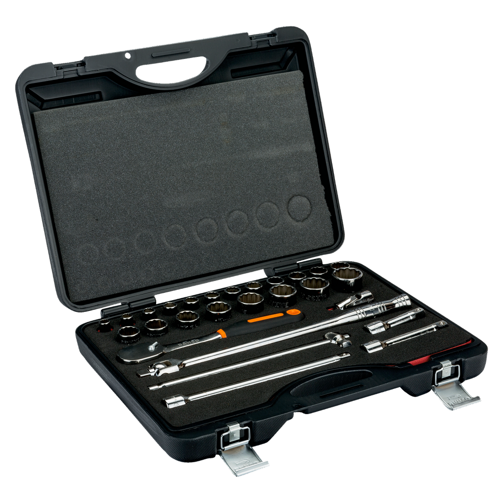 BAHCO 7888DM 1/2” Square Drive Socket Set With Extension Bars - Premium Socket Set from BAHCO - Shop now at Yew Aik.