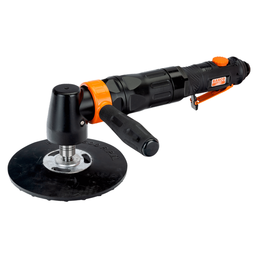 BAHCO BP809 7” Air Angle Polishers with Rubber Grip and Spindle Lock (BAHCO Tools) - Premium Polishers with Rubber Grip from BAHCO - Shop now at Yew Aik.