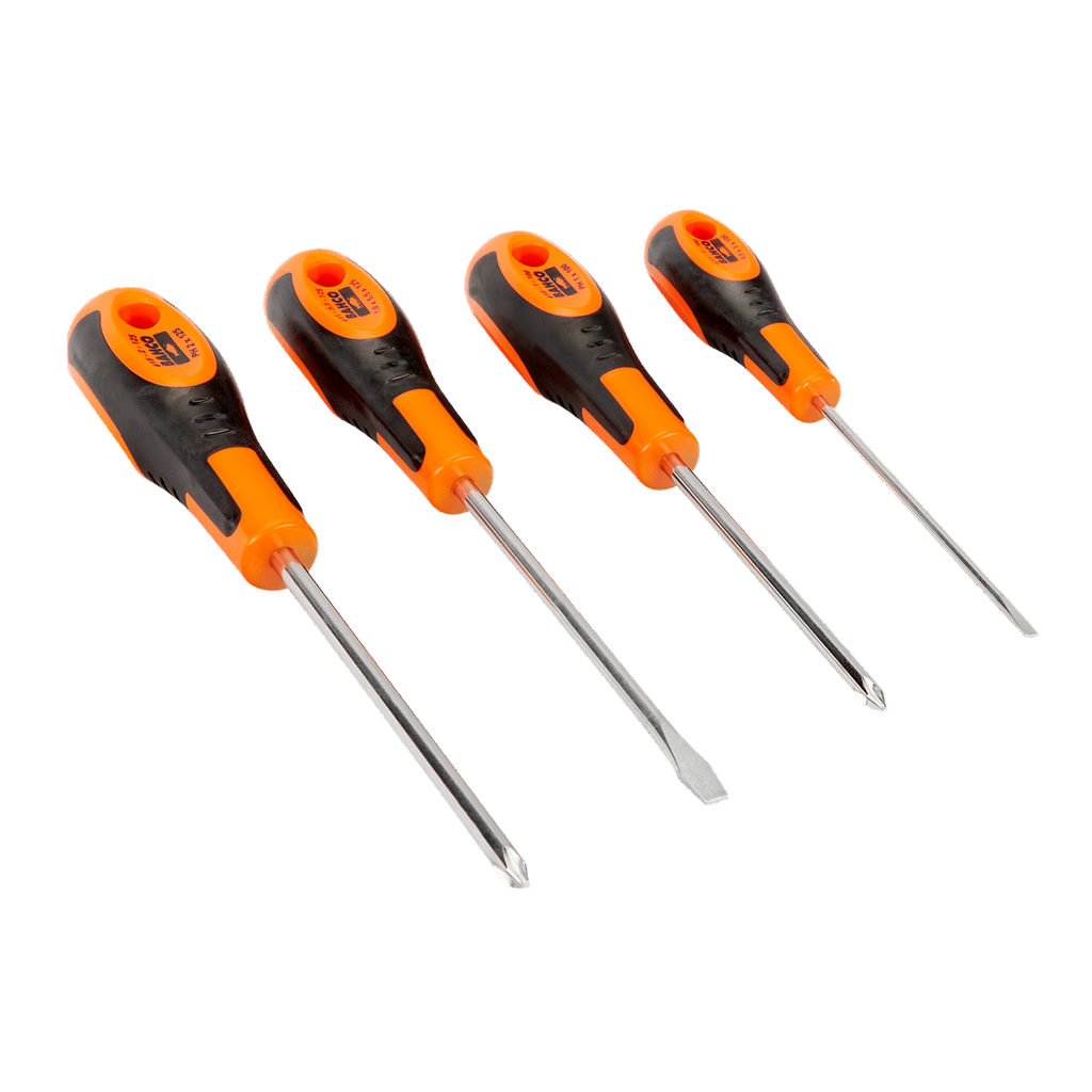 BAHCO 602-4-LA Phillips Screwdriver Set with Rubber Grip - 4 Pcs - Premium Phillips Screwdriver Set from BAHCO - Shop now at Yew Aik.