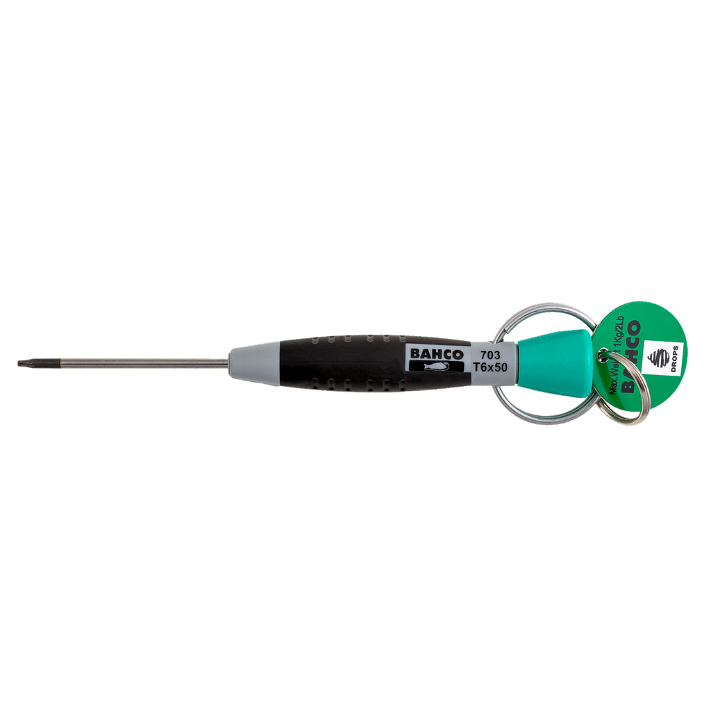 BAHCO TAH703 Torx® Screwdrivers with Precision Grip T4-T20 with Stainless Steel Ring (BAHCO Tools) - Premium Screwdrivers from BAHCO - Shop now at Yew Aik.
