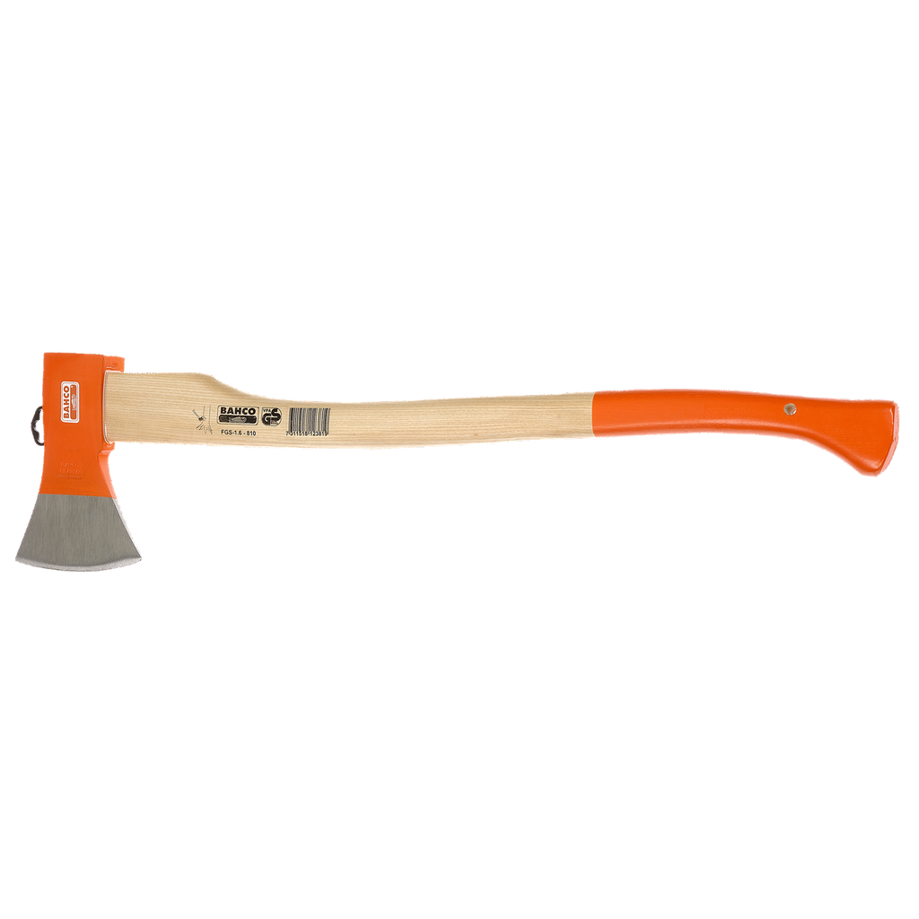 BAHCO FGS-810 Felling Axe with Curved Ash Wood Handle 800 mm - Premium Felling Axe from BAHCO - Shop now at Yew Aik.