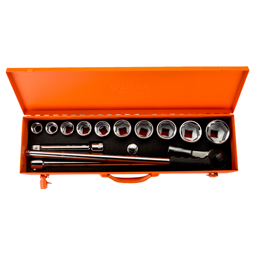 BAHCO 8845NM 3/4 SQUARE DRIVE SOCKET SET METRIC HEX PROFILE - Premium Socket Set from BAHCO - Shop now at Yew Aik.