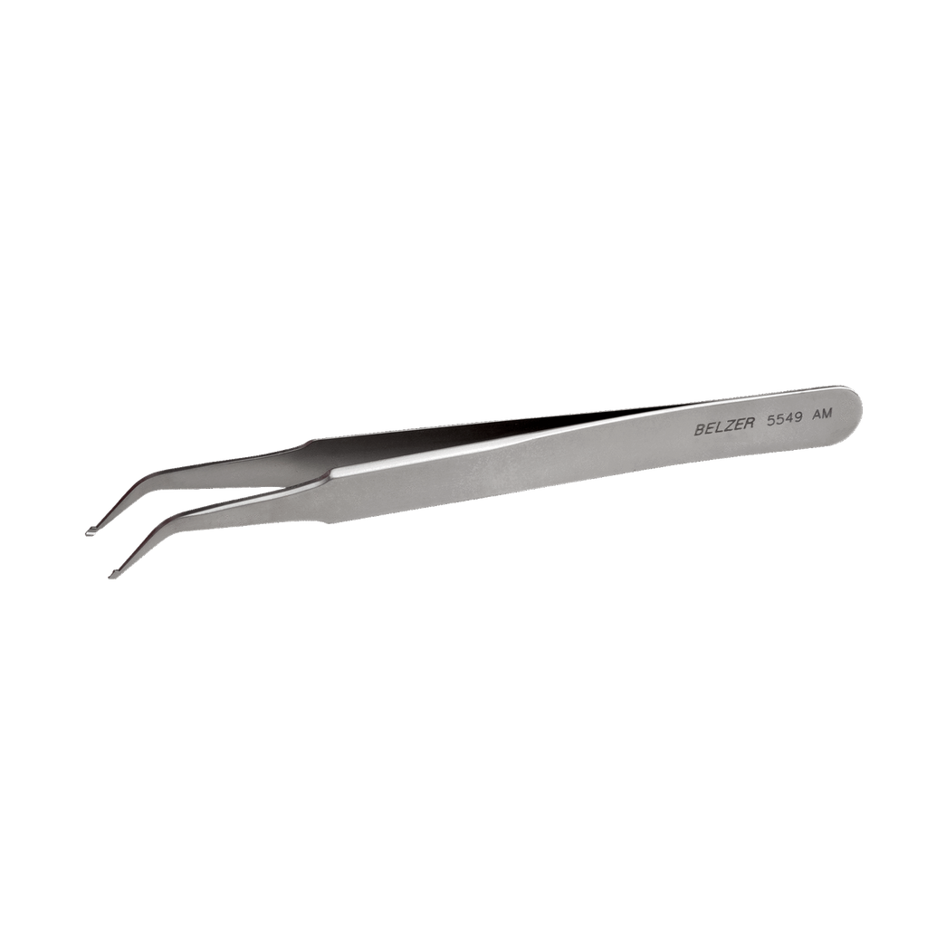 BAHCO 5549AM SMD Tweezers for Positioning 5 mm Monolithic Chip Capacitors (BAHCO Tools) - Premium Tweezers from BAHCO - Shop now at Yew Aik.