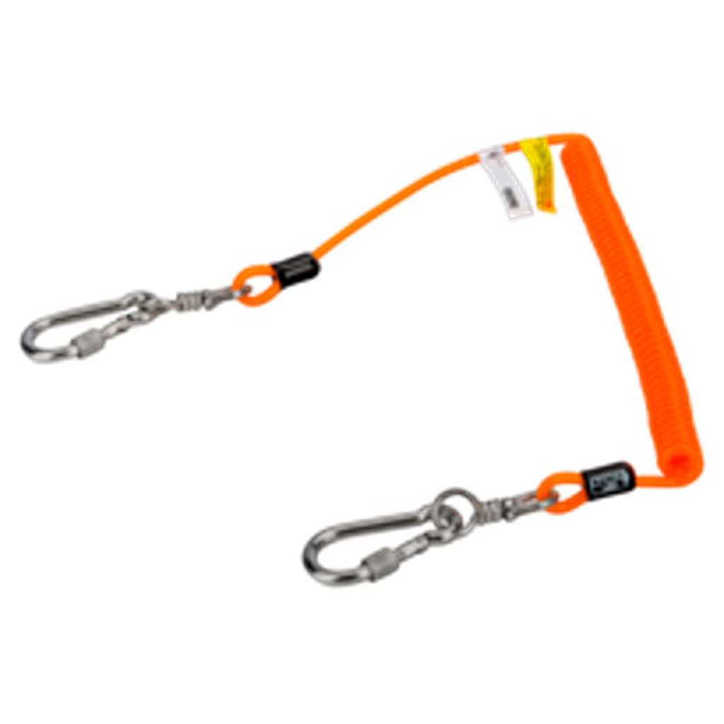 BAHCO 439000002 Coiled Lanyards with Swivel Carabiner 2 kg (BAHCO Tools) - Premium Lanyards from BAHCO - Shop now at Yew Aik.