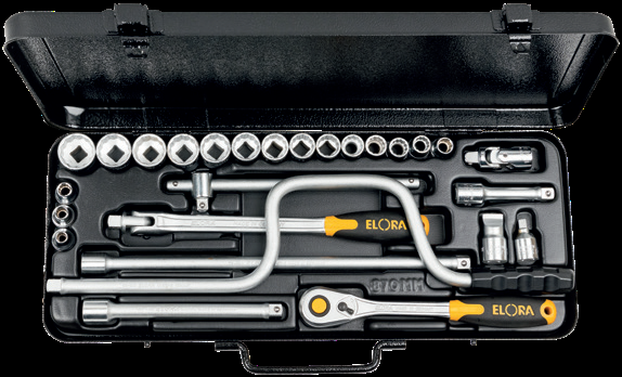 ELORA 871-MU Socket Set 3/8" (ELORA Tools) - Premium Socket from ELORA - Shop now at Yew Aik.