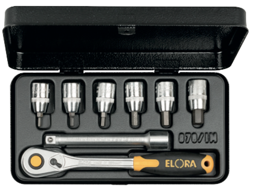 ELORA 870-INAU Socket Set 3/8" (ELORA Tools) - Premium Socket from ELORA - Shop now at Yew Aik.