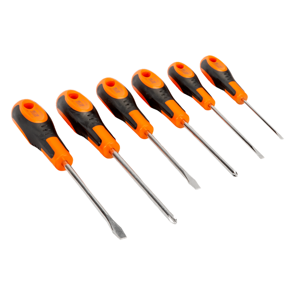 BAHCO 606-6 Slotted/Phillips Screwdriver Set with Rubber Grip - Premium Screwdriver from BAHCO - Shop now at Yew Aik.
