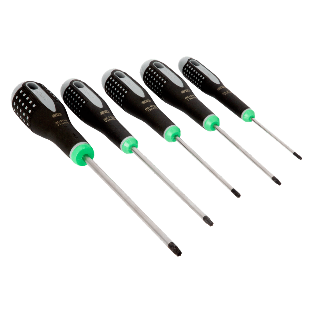 BAHCO BE-9885 ERGO TORX Screwdriver Set with Rubber Grip - 5 Pcs - Premium Screwdriver Set from BAHCO - Shop now at Yew Aik.