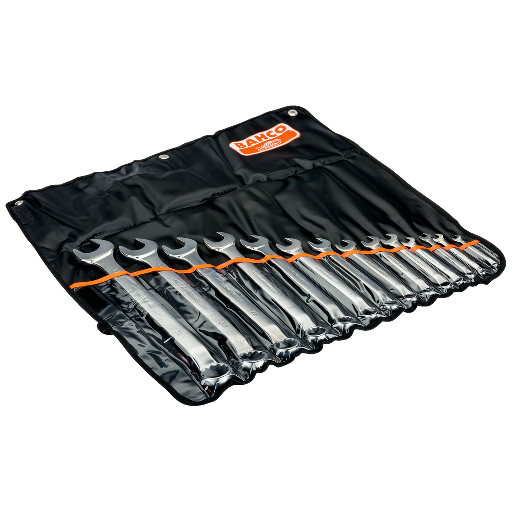 BAHCO 1952M/14T Metric Offset Combination Wrench Set - 14 Pcs - Premium Offset Combination Wrench Set from BAHCO - Shop now at Yew Aik.