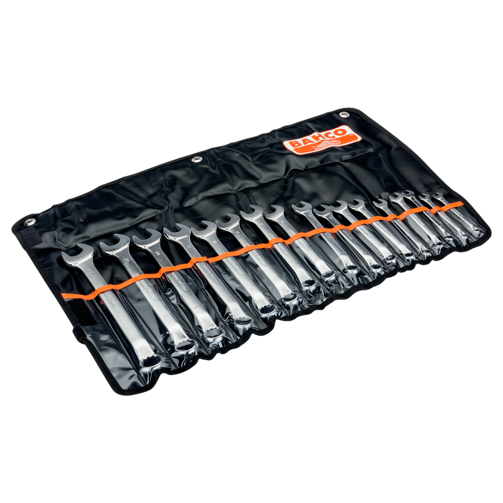 BAHCO 1952M/17T Metric Offset Combination Wrench Set-17 Pcs/Pouch - Premium Combination Wrench from BAHCO - Shop now at Yew Aik.