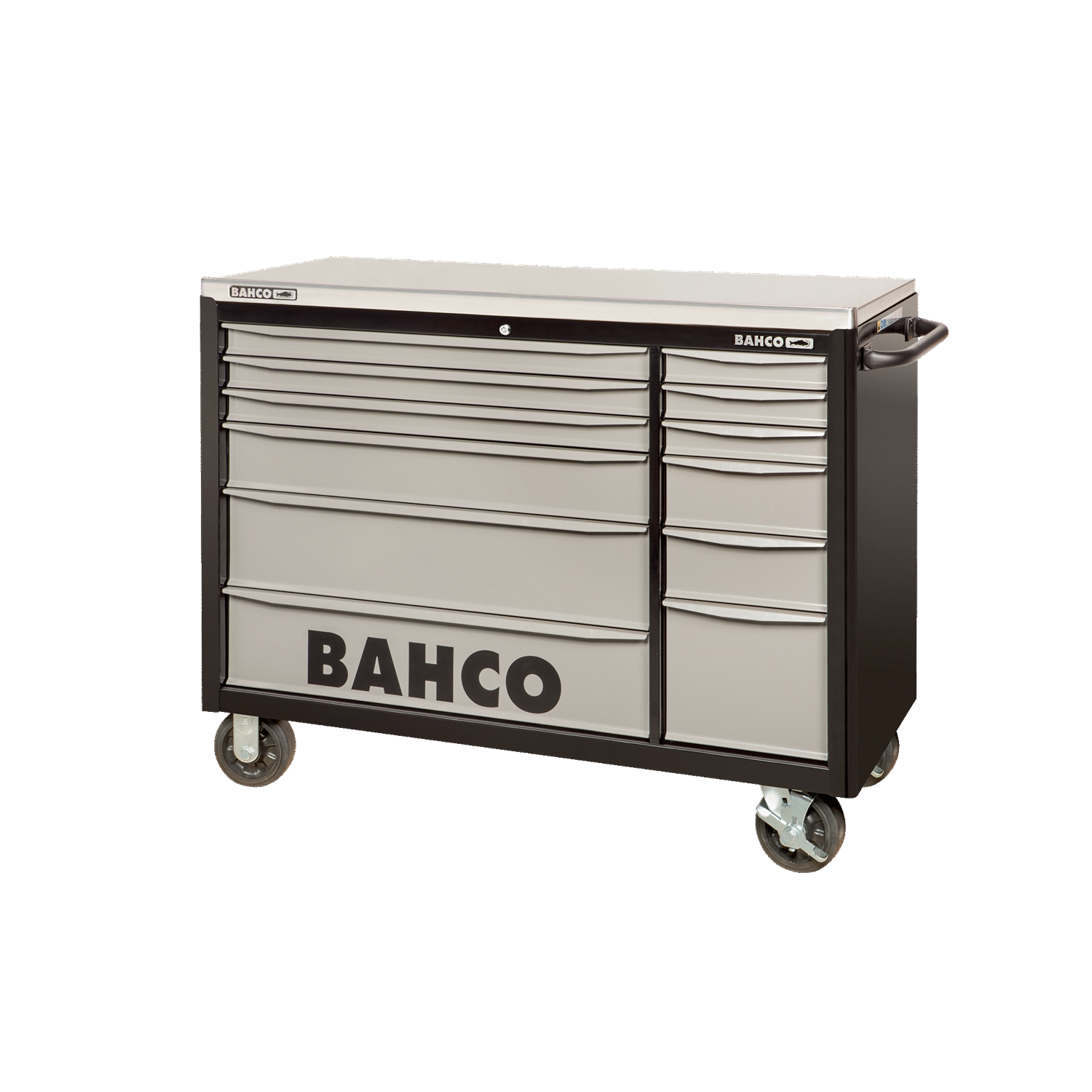 BAHCO 1471KXXL12BKTSS 53” Double Bank Tool Trolleys w/ Drawers - Premium Tool Trolley from BAHCO - Shop now at Yew Aik.