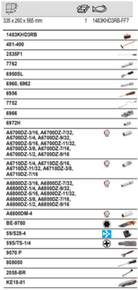 BAHCO 1483KHD3RB-FF7 Metallic Tool Box Aviation Tool Kit 124 pcs - Premium Tool Kit from BAHCO - Shop now at Yew Aik.