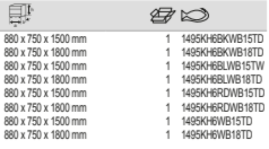 BAHCO 1495KHWB18TD Heavy Duty Tool Hung Up Panels With 6 Drawers - Premium Panels from BAHCO - Shop now at Yew Aik.