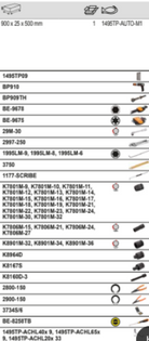 BAHCO 1495TP-AUTO-M1 Tool Panel Auto Repair Tool Kit - 62 pcs - Premium Tool Panel from BAHCO - Shop now at Yew Aik.