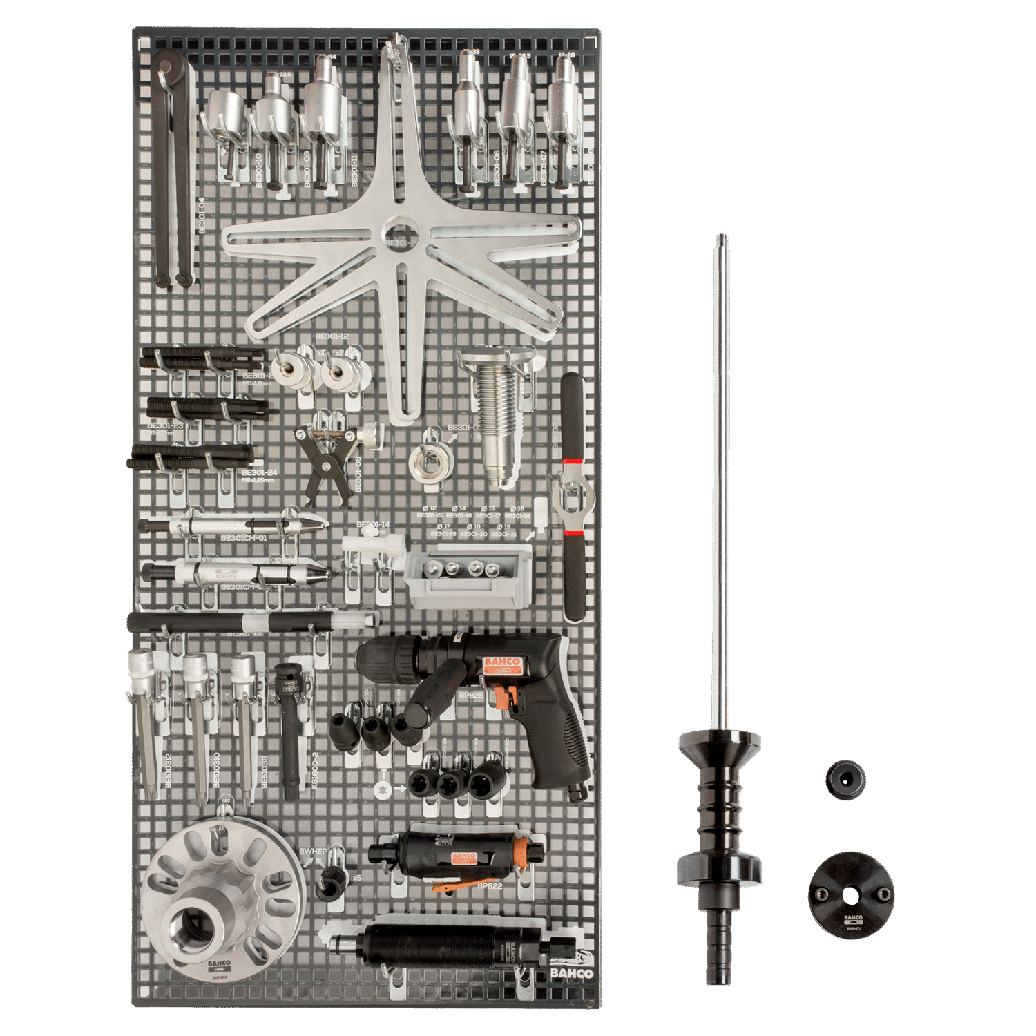 BAHCO 1495TP-AUTO-M2 Tool Panel Auto Repair Tool Kit - 53 pcs - Premium Tool Panel from BAHCO - Shop now at Yew Aik.