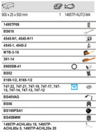 BAHCO 1495TP-AUTO-M4 Tool Panel Auto Repair Tool Kit - 23 pcs - Premium Tool Panel from BAHCO - Shop now at Yew Aik.