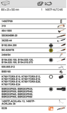 BAHCO 1495TP-AUTO-M5 Tool Panel Auto Repair Tool Kit - 32 pcs - Premium Tool Panel from BAHCO - Shop now at Yew Aik.