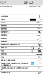 BAHCO 1495TP-AUTO-M6 Tool Panel Auto Repair Tool Kit - 42 pcs - Premium Tool Panel from BAHCO - Shop now at Yew Aik.