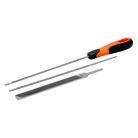 BAHCO 168-C Ergo Chainsaw File Set With Two- Component Handle - Premium Chainsaw File Set from BAHCO - Shop now at Yew Aik.