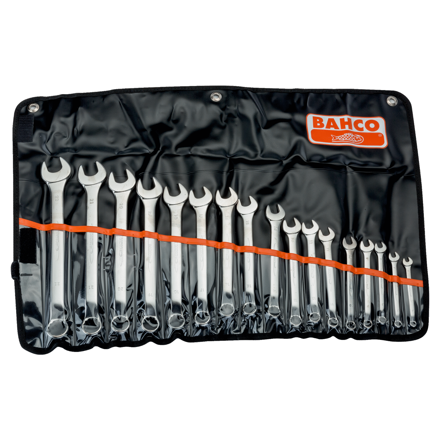 BAHCO 1952M/17T Metric Offset Combination Wrench Set-17 Pcs/Pouch - Premium Combination Wrench from BAHCO - Shop now at Yew Aik.