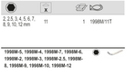 BAHCO 1998M/11T Metric Hexagon Key Set With Nickel Finish 11 Pcs - Premium Hexagon Key Set from BAHCO - Shop now at Yew Aik.