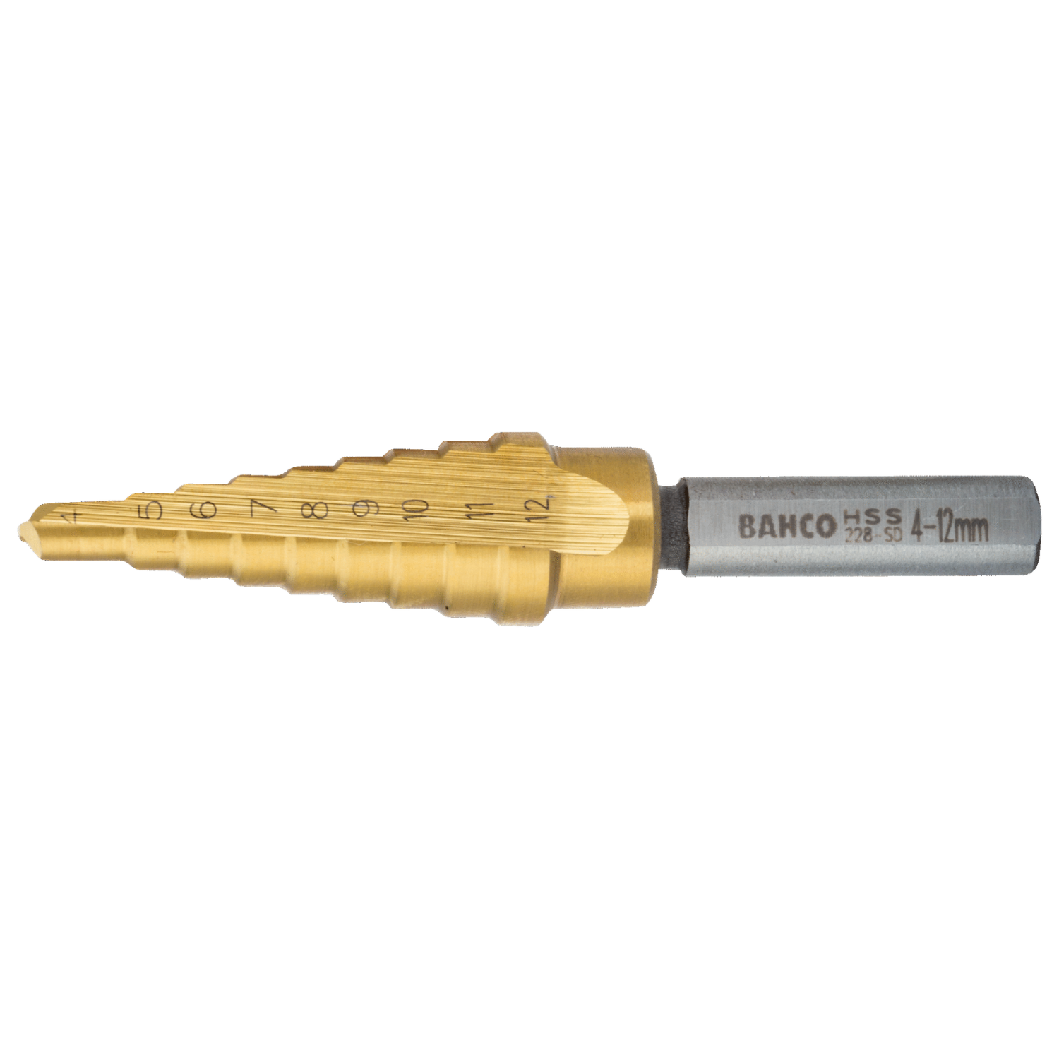 BAHCO 228-SD Step drill for metal sheet 4 mm-12 mm (BAHCO Tools) - Premium Step drill from BAHCO - Shop now at Yew Aik.