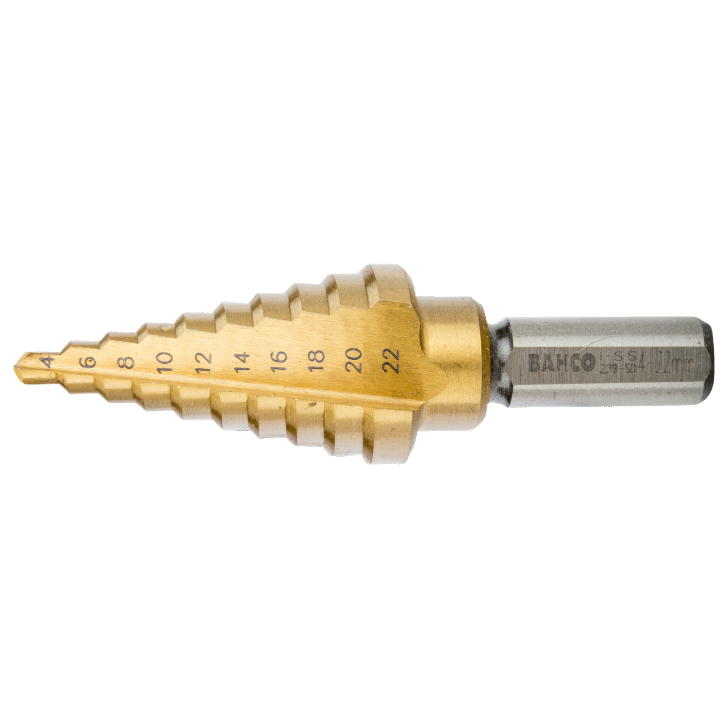 BAHCO 229-SD Step Drill For Metal Sheet 4 mm-22 mm (BAHCO Tools) - Premium Step Drill from BAHCO - Shop now at Yew Aik.