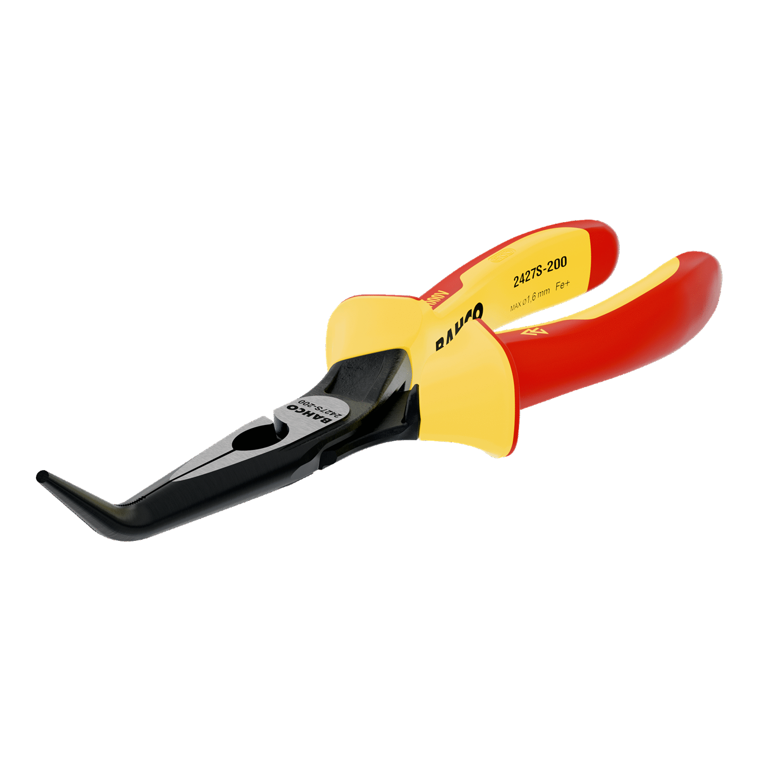 BAHCO 2427S Bent Tip Snipe Nose Plier 45° with Phosphate Finish - Premium Bent Tip Snipe Nose Plier from BAHCO - Shop now at Yew Aik.