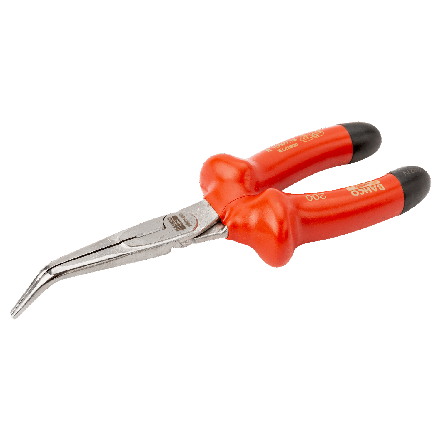 BAHCO 2427V VDE Insulated Bent Tip Snipe Nose Plier 45° - Premium Bent Tip Snipe Nose Plier from BAHCO - Shop now at Yew Aik.