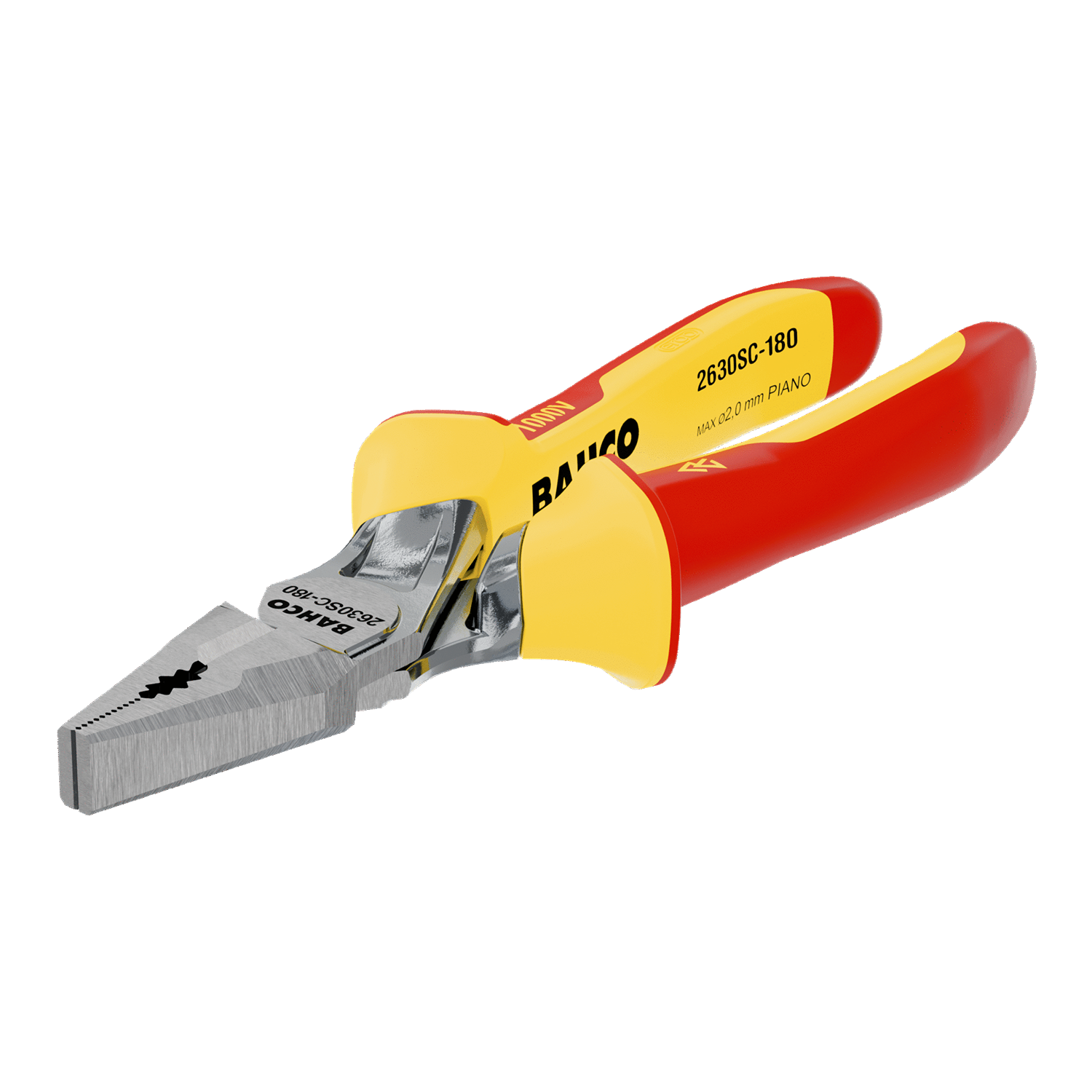 BAHCO 2630SC Reinforced Combination Plier with Chrome Finish - Premium Combination Plier from BAHCO - Shop now at Yew Aik.