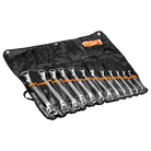 BAHCO 2M/12T Metric Deep Offset Double Ring Ended Wrench Set12Pcs - Premium Offset Double Ring Ended Wrench Set from BAHCO - Shop now at Yew Aik.