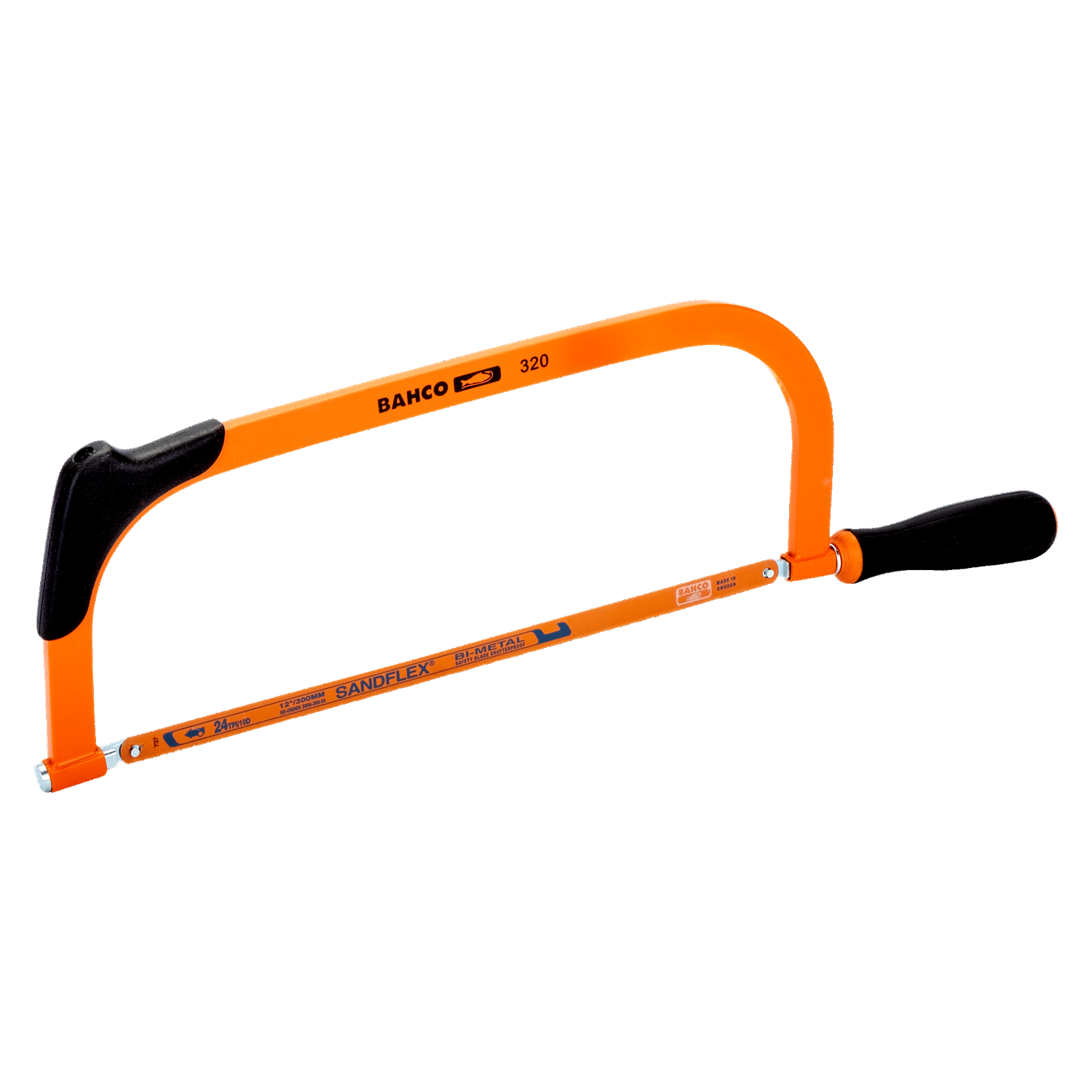 BAHCO 320 Traditional Hand Hacksaw Frame 504 mm (BAHCO Tools) - Premium Hand Hacksaw Frame from BAHCO - Shop now at Yew Aik.