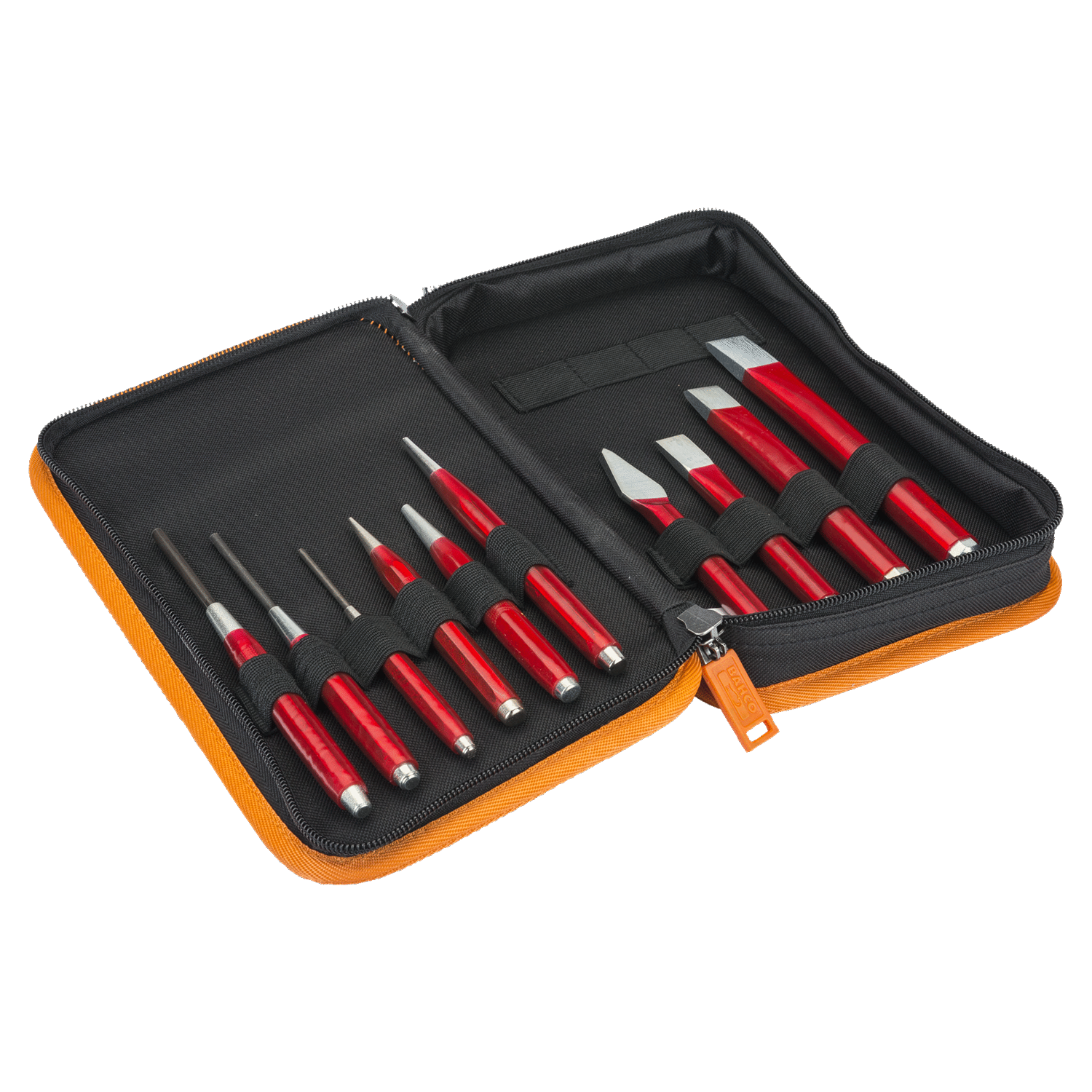 BAHCO 3656/10 Chisel and Drift Punches Set 10 Pcs/Plastic Wallet - Premium Punches Set from BAHCO - Shop now at Yew Aik.