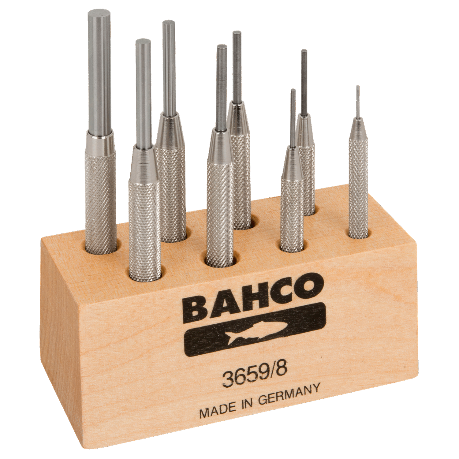 BAHCO 3659/8 Drift Punches Set with Knurled Guide Sleeve - 8 pcs - Premium Punches Set from BAHCO - Shop now at Yew Aik.