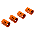 BAHCO 3830-4P Sandflex Bi-Metal Holesaw 4 pack (BAHCO Tools) - Premium Bi-Metal Holesaw from BAHCO - Shop now at Yew Aik.